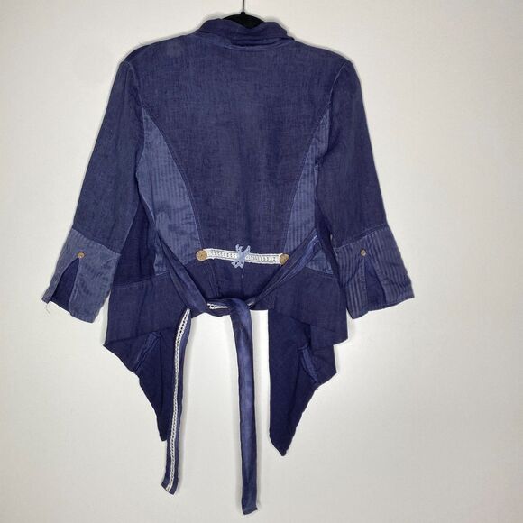 New Angels Never Die Lagenlook Grunge Button Detail Cardigan Women's Size Small - Picture 2 of 6